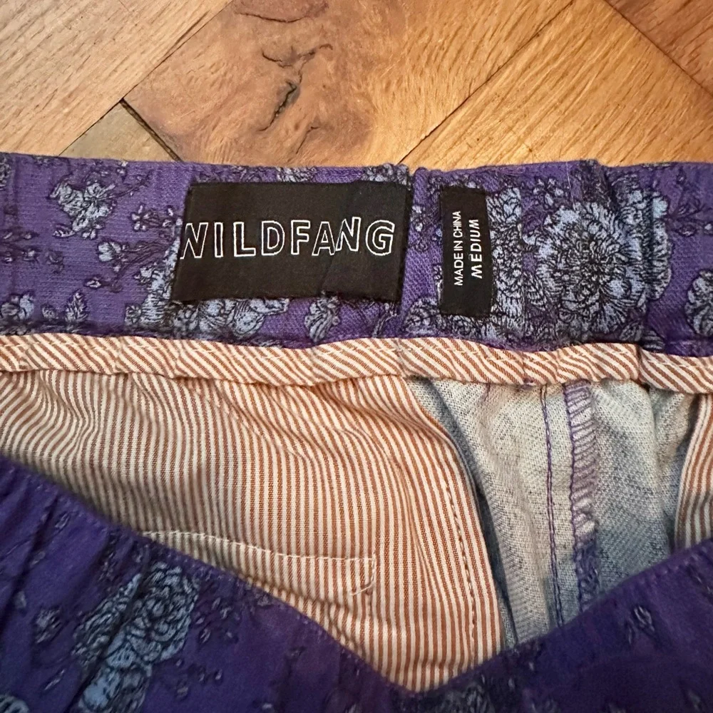 Wildfang Purple Floral Printed Trousers - Picture 3 of 4